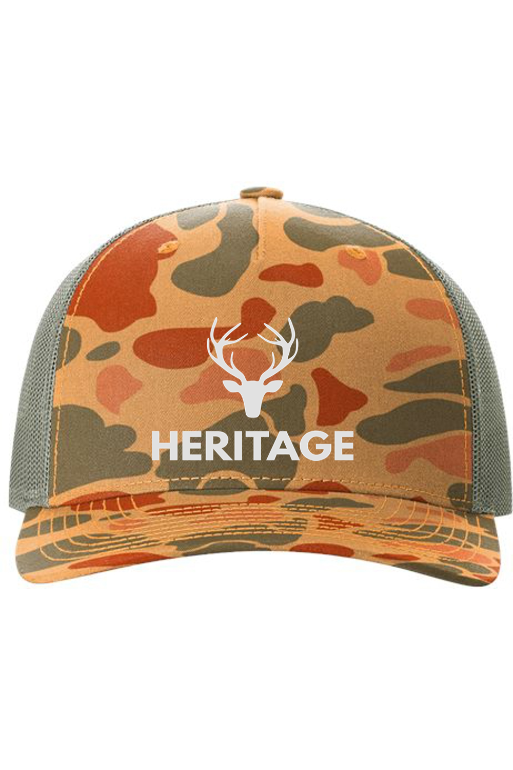 Camo 5-Panel Trucker Cap