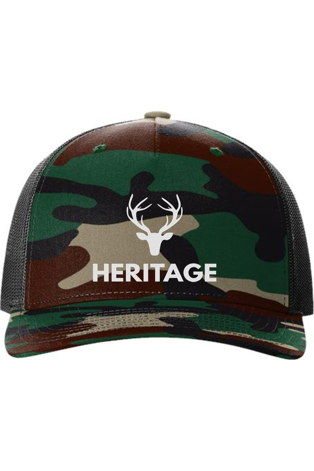 Camo 5-Panel Trucker Cap