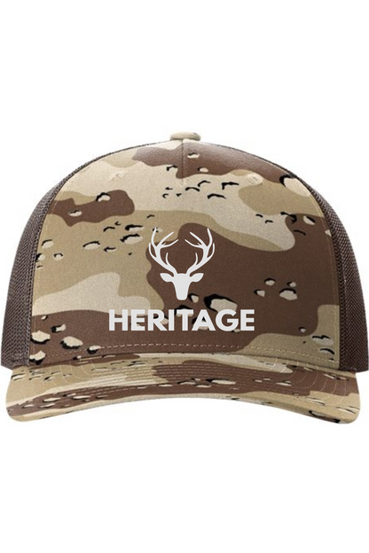 Camo 5-Panel Trucker Cap
