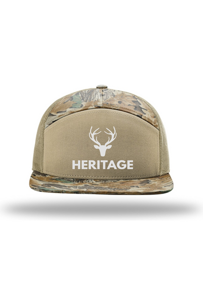 Camo 7-Panel Trucker